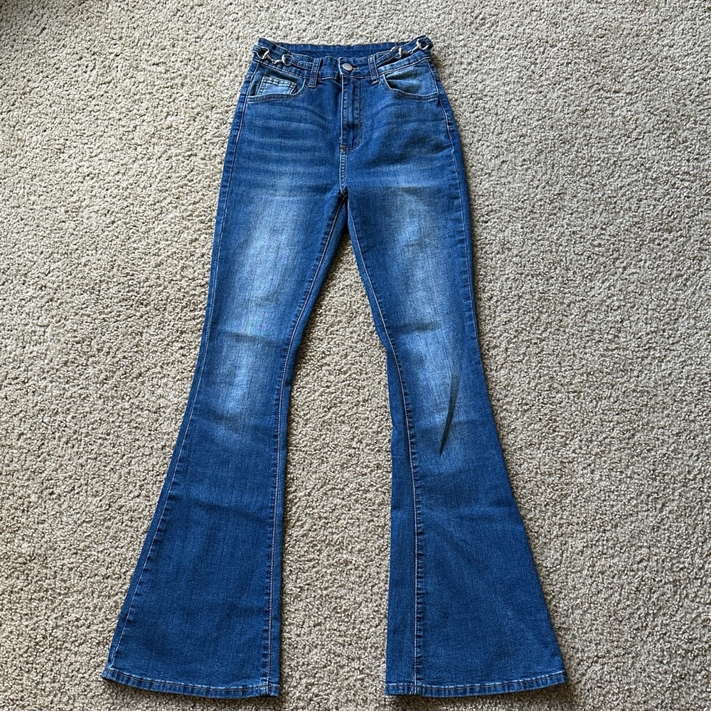 Women's Blue Flared Jeans